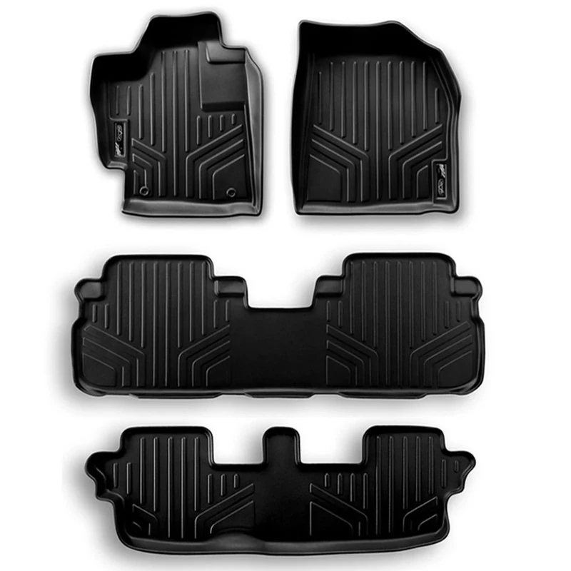 SMARTLINER Custom Fit 3 Row Floor Mat Liner Set Compatible with 2021-2023 Chevrolet Tahoe/GMC Yukon w/ 2nd Row Bench Seat