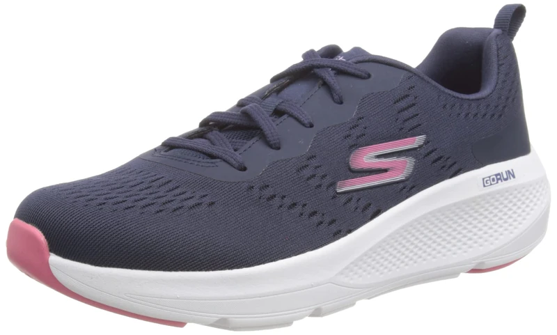 Skechers Women's GO Elevate Road Running Shoe, Navy Textile/Trim, 5.5 UK