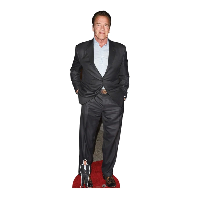Arnold Schwarzenegger Lifesize Cardboard Cutout with Free Mini Standee Gift for Fans, Friends & Family - Image 1