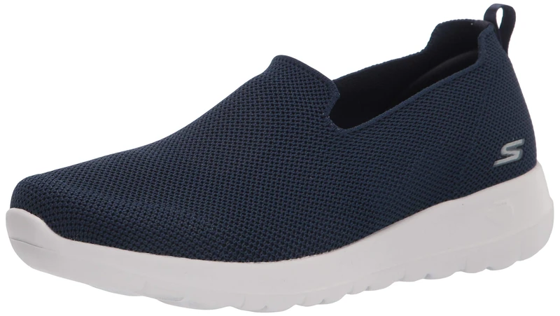 Skechers Womens Walking Sneaker, Navy/White, 8.5 US