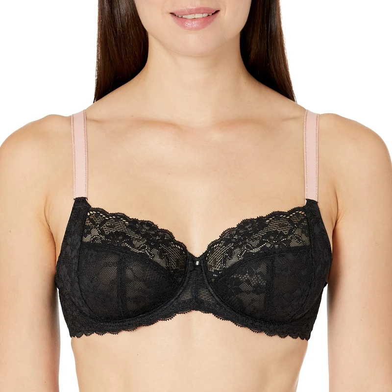Freya Offbeat Side Support Bra Black Black 32F