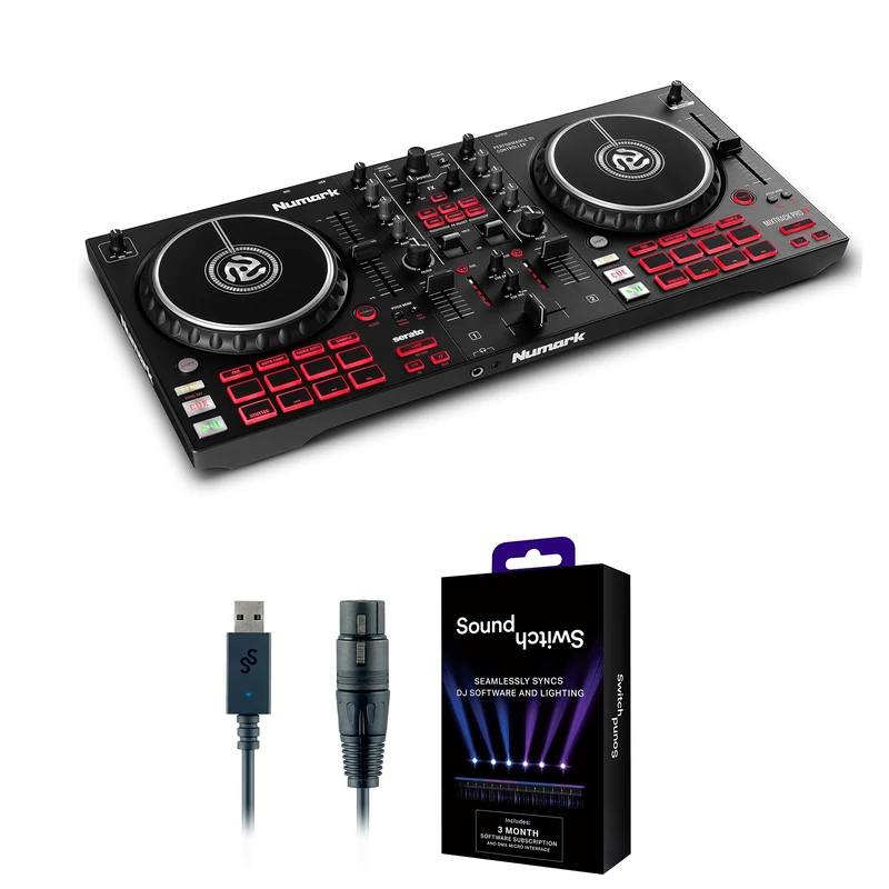 Numark Mixtrack Pro FX DJ Controller and DMX Interface for Live Music, DJ sets, Events, Music production