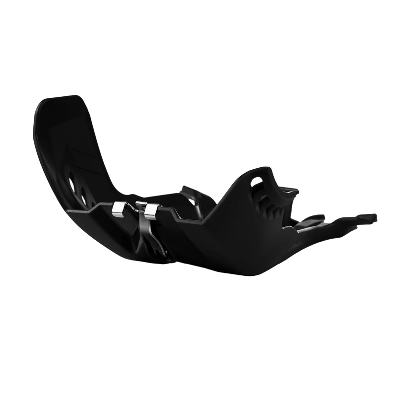 POLISPORT Fortress 8471700001 Engine Protection Plate Made of Heavy Duty and Durable Lightweight Plastic, Compatible with Motorcycles KTM, Husqvarna in Black