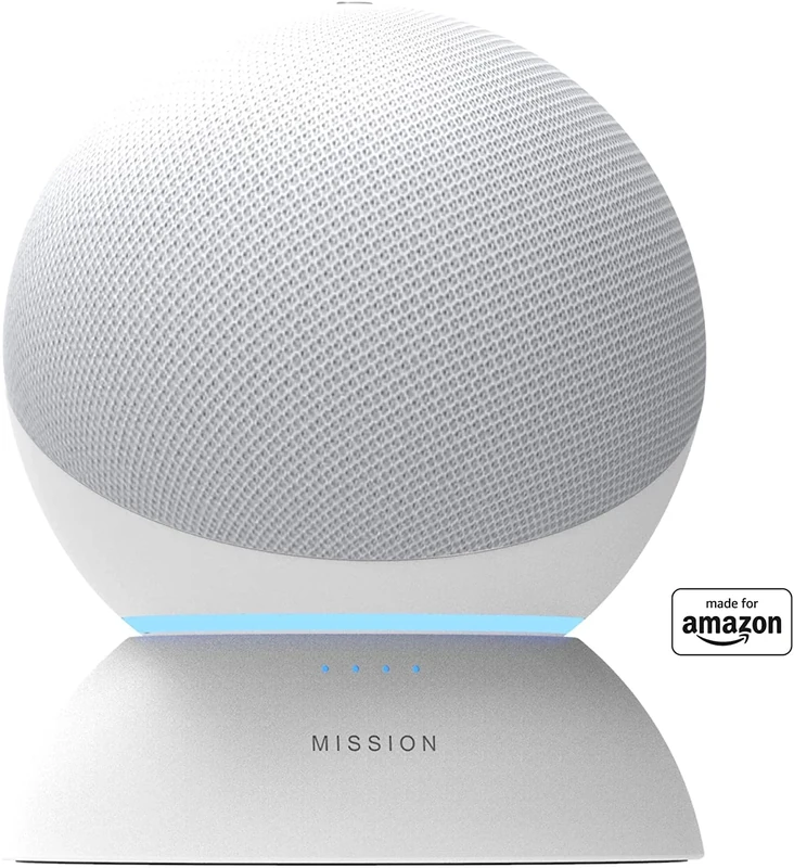 Made for Amazon Battery Base for Echo (4th generation), White