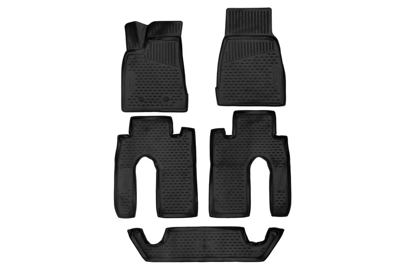 Element EXP.ELEMENT3D02327210k 3D Rubber Floor Mats Tesla Model X 2015-5 TLG Black