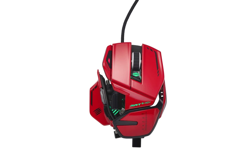 Mad Catz R.A.T. 8+ ADV Gaming Mouse (USB/Red/20000dpi/11 Buttons) - MR06DCINRD000-0 - Image 1