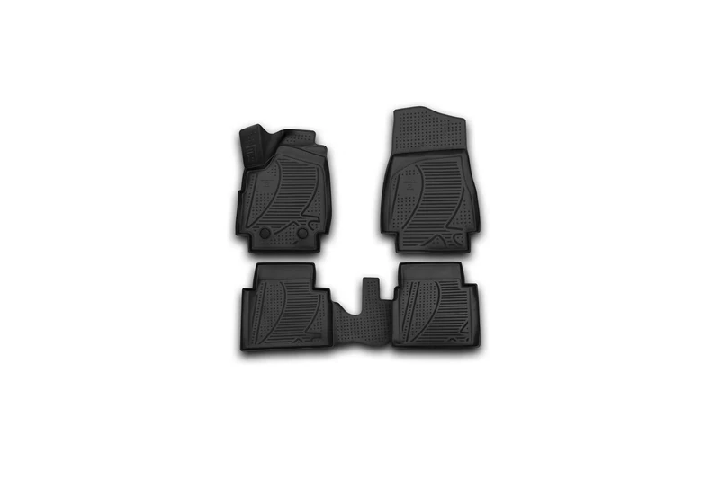 Element EXP.F320250E1 Rubber Car Mats, Floor Mats Lada 4х4 3D 2009 Set of 4 Black