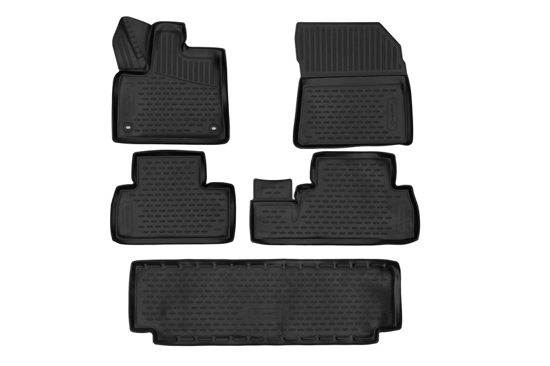 Element EXP.ELEMENT3DA0N036210k 3D Rubber Floor Mats for Toyota Proace City Verso 2019 – 5 Pieces, Black