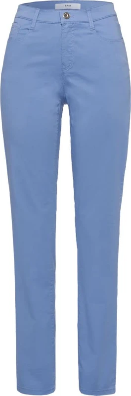 BRAX Women's Style Carola Five-Pocket Trousers Made Cotton Satin Pants, Light Blue, 26W / 30L - Image 1