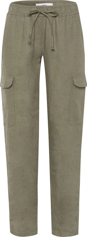 BRAX Women's Style Mareen Trousers in Cargo Pants, Khaki, 44W x 30L