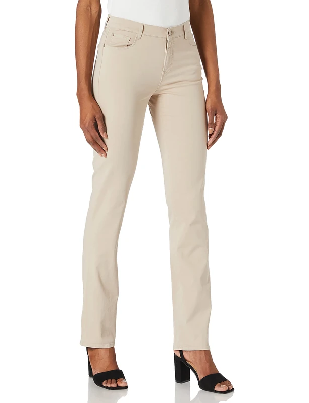 BRAX Women's Style Carola Five-Pocket Trousers Made Cotton Satin Pants, Toffee, 25W / 34L