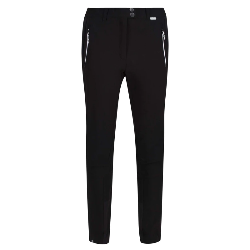 Regatta Womens Mountain Isoflex+ Cordura Inner Ankle Panel Durable Water Repellent Finish Trousers - Black/Black, 20