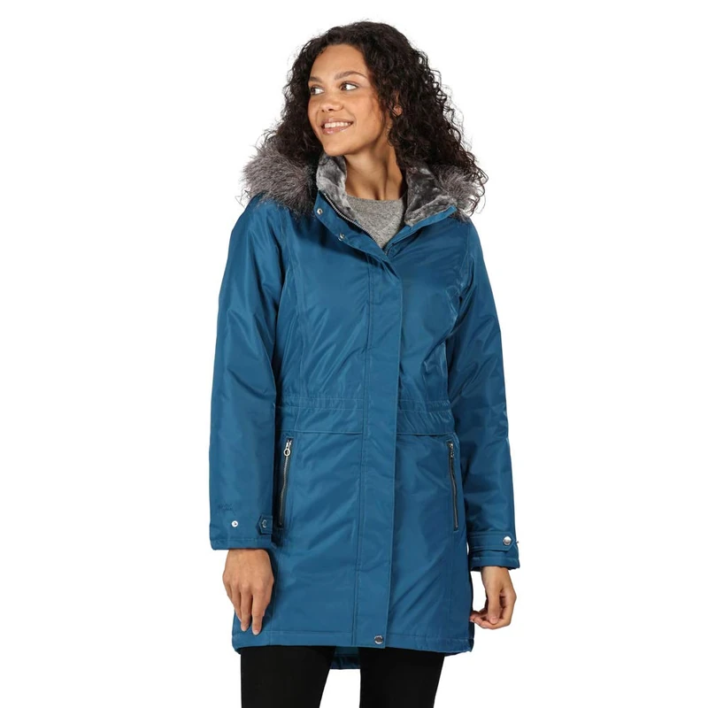Regatta Lexis Waterproof Breathable Taped Seams Lined Insulated Hooded Jacket - Black, 16