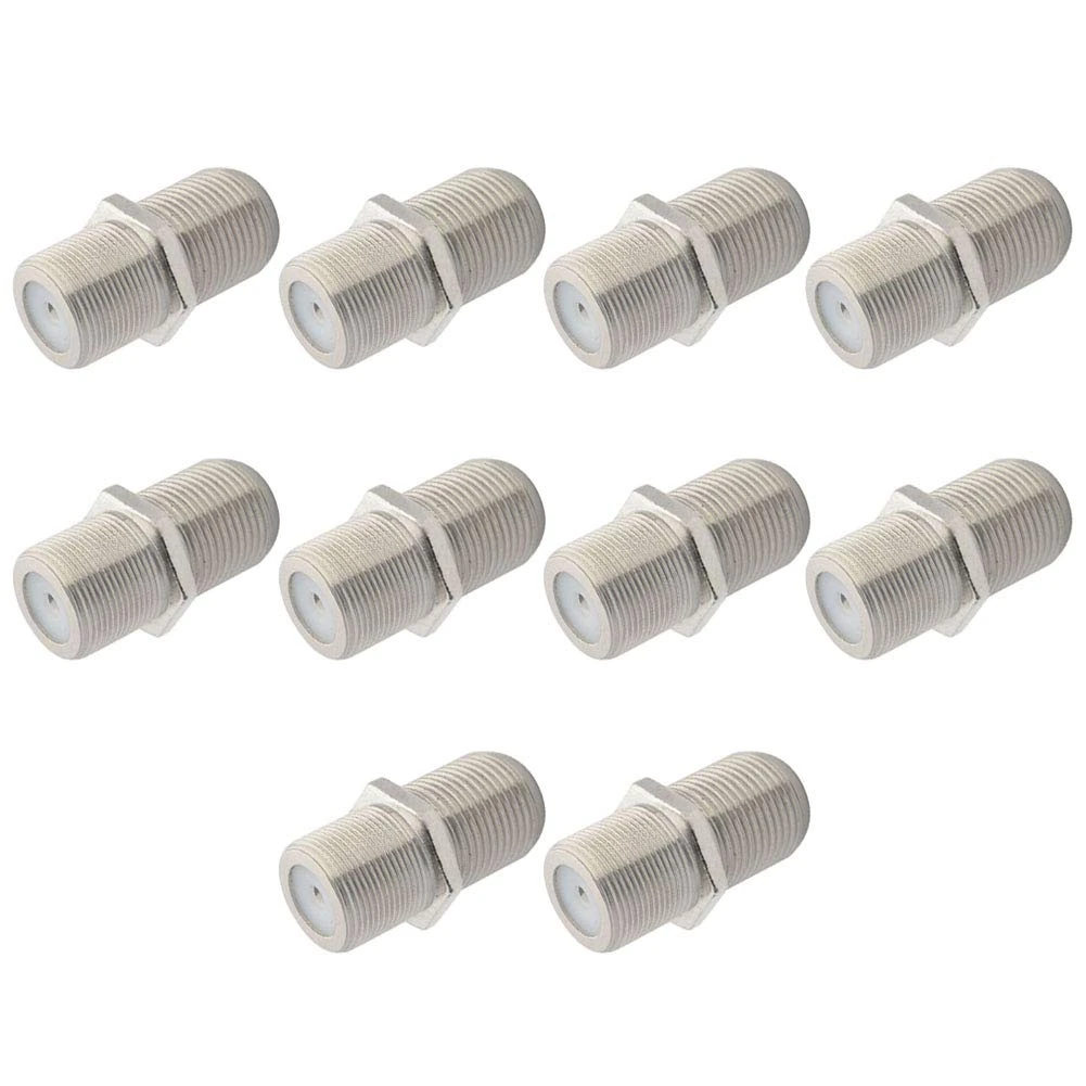 Boobrie TV Aerial Extension Adapter F-Type Female to Female Connector RG6 Satellite Cable Connector TV Coupler Joiner Gender Changer F Plug Adapter Antenna TV Cable Pack of 10