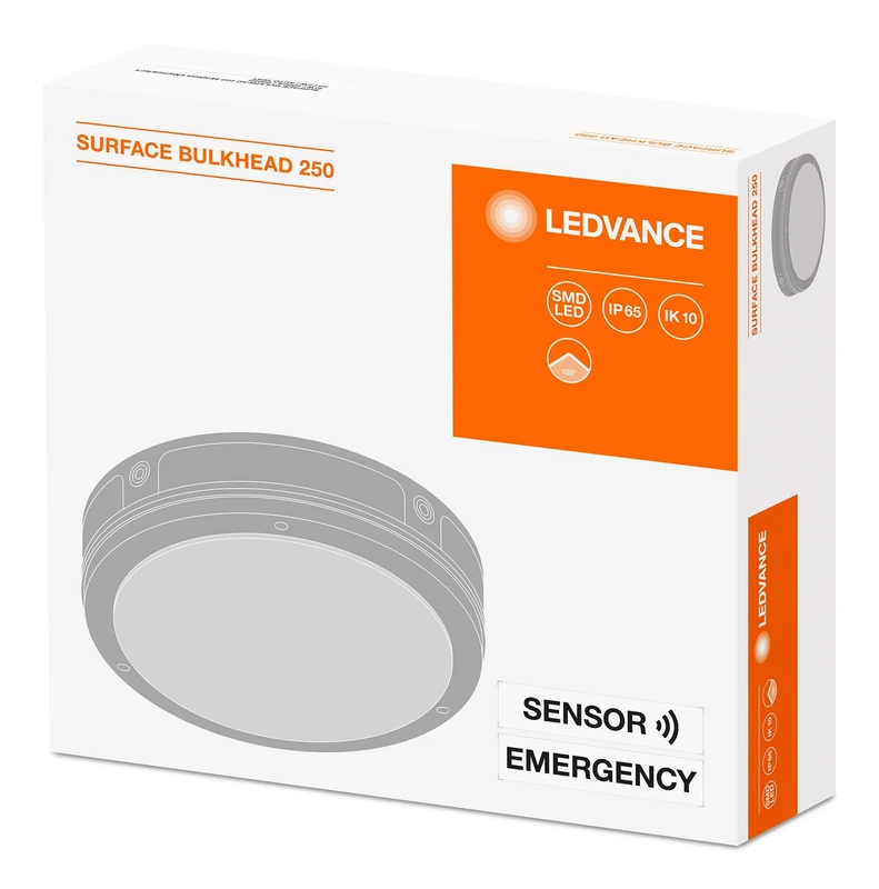 Ledvance LUM Indoor, Surface-Mounted, LED, Polycarbonate (PC), 11.5 W, Black