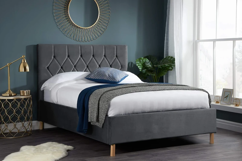 Birlea 120CM LOXLEY OTTOMAN BED GREY