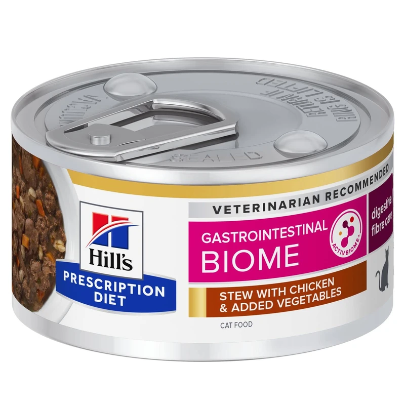 HILL'S Gastrointestinal Biome Food Cats with Chicken and Vegetables, Pack of 12 x 82 g, 3000 - Image 1