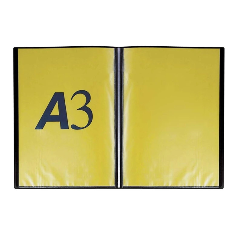 Favorit 400136594 Display Book with 40 Envelopes, 29.7 x 42 cm, Black
