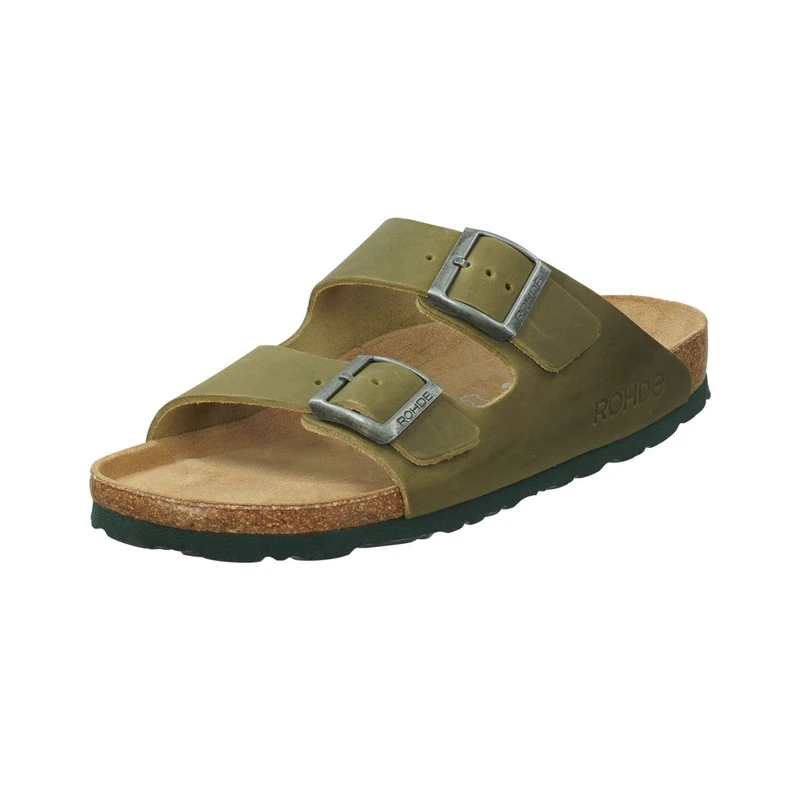 Rohde Women's Grado Mules, 61 Olive, 7.5 UK