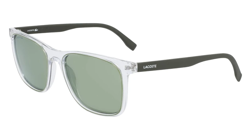 LACOSTE L882S 317 CRYSTAL/KHAKI 55/18/145 MALE Sunglasses