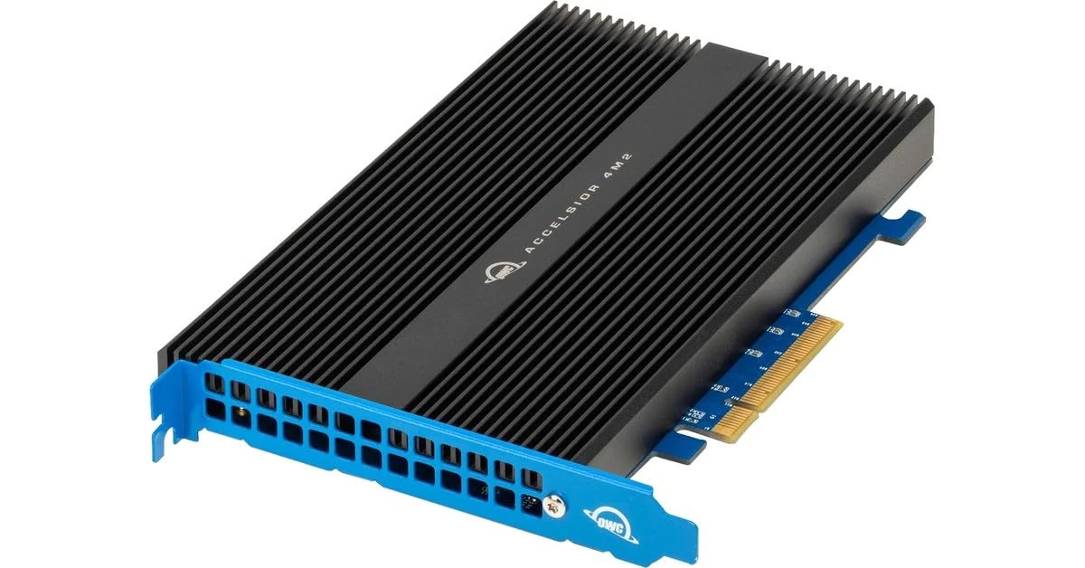 OWC Accelsior 4M2 PCIe 3.0 M.2 NVMe SSD adapter Card (0GB)