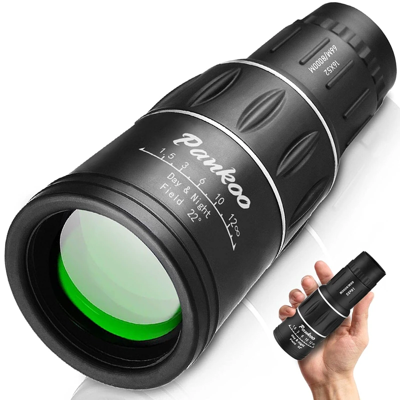 Birthday Gifts for Men Dad Husband Him, 16X52 Monocular Telescope High Powered for Adults, 2023 Power Prism Compact Monoculars for Adults Kids, Gadgets for Men, Valentines Gifts Ideas