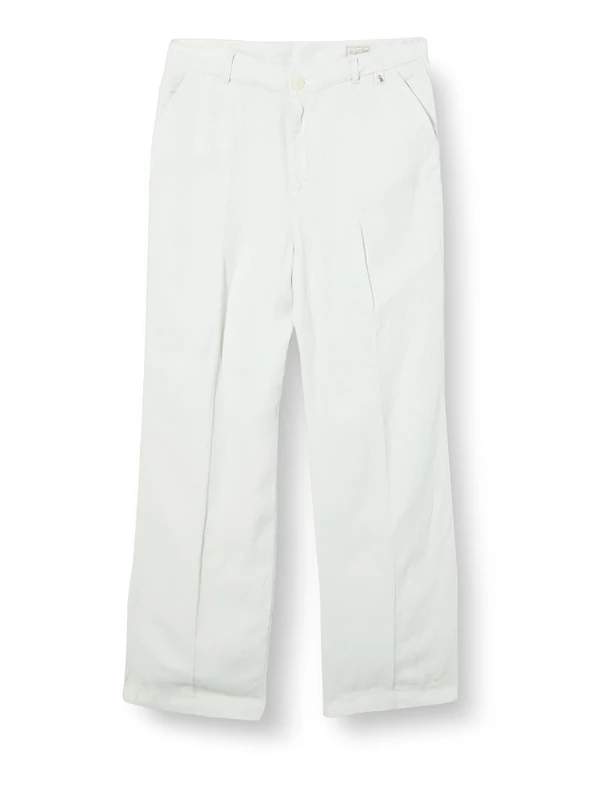 Herrlicher Women's Moonlight Lyocell Linen Casual Trousers, Light Bamboo 483, 29 EU