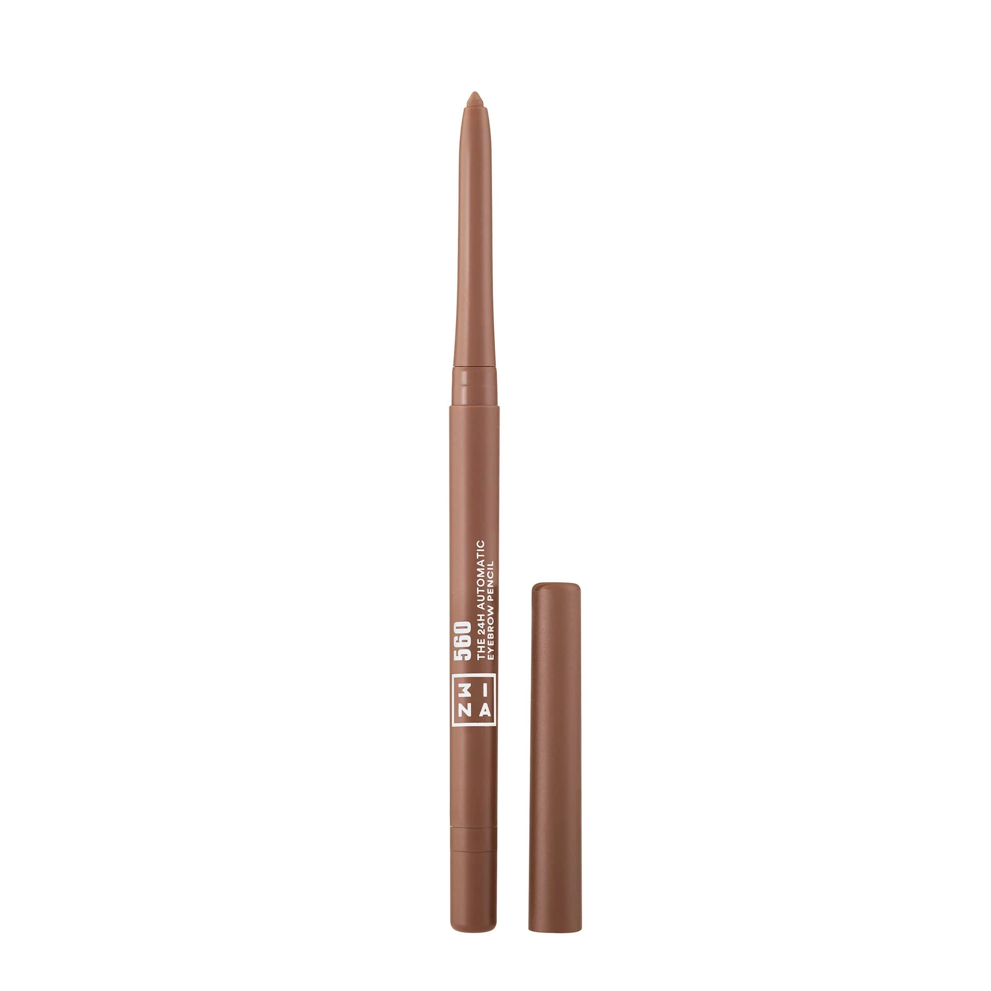 3INA MAKEUP - The 24H Automatic Eyebrow Pencil 560 - Dark blonde - 24H Longwearing Waterproof Formula with Built-In Sharpener - Fuller Looking Brows - Precise Tip - Vegan - Cruelty Free