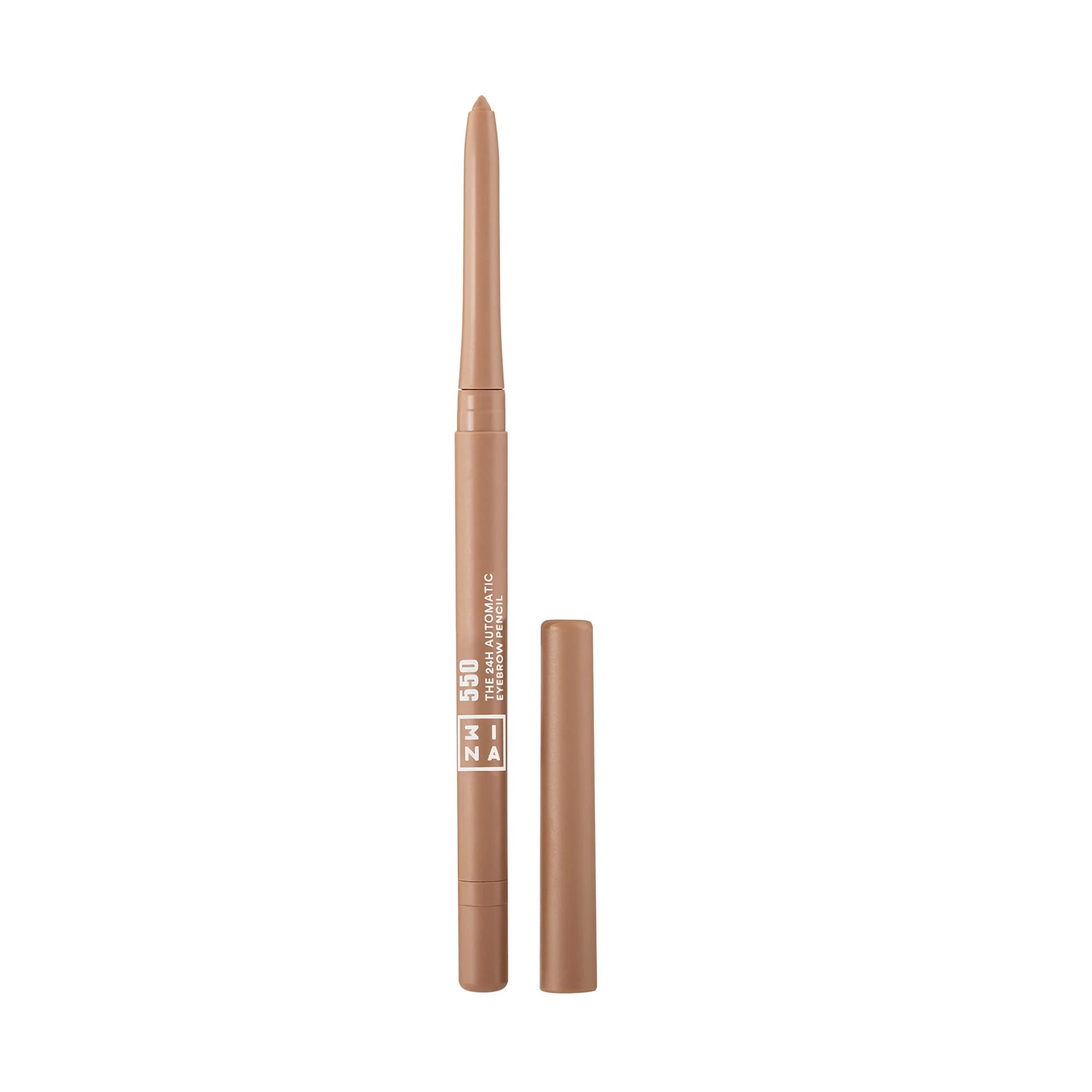 3INA MAKEUP - The 24H Automatic Eyebrow Pencil 550 - Blonde - 24H Longwearing Waterproof Formula with Built-In Sharpener - Fuller Looking Brows - Precise Tip - Vegan - Cruelty Free