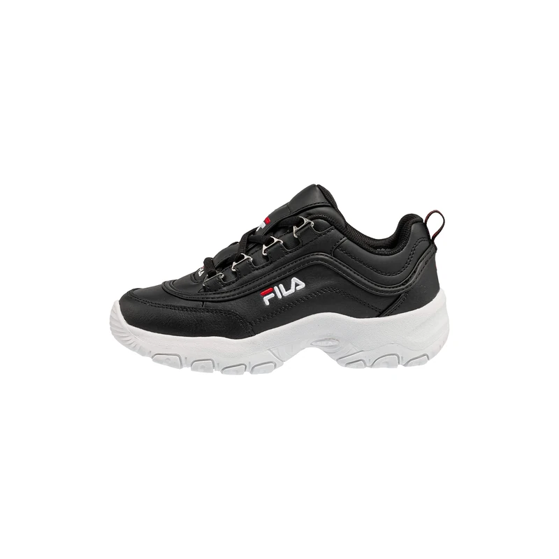 FILA Strada kids Unisex Kids’ Sneaker, black (Black), 5.5 UK