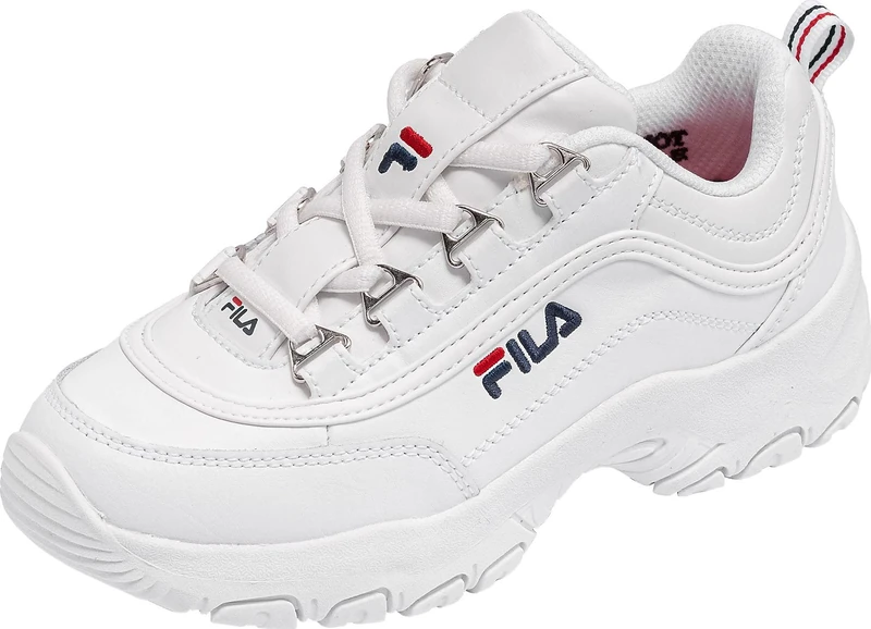 FILA Strada kids Unisex Kids’ Sneaker, white (White), 3.5 UK