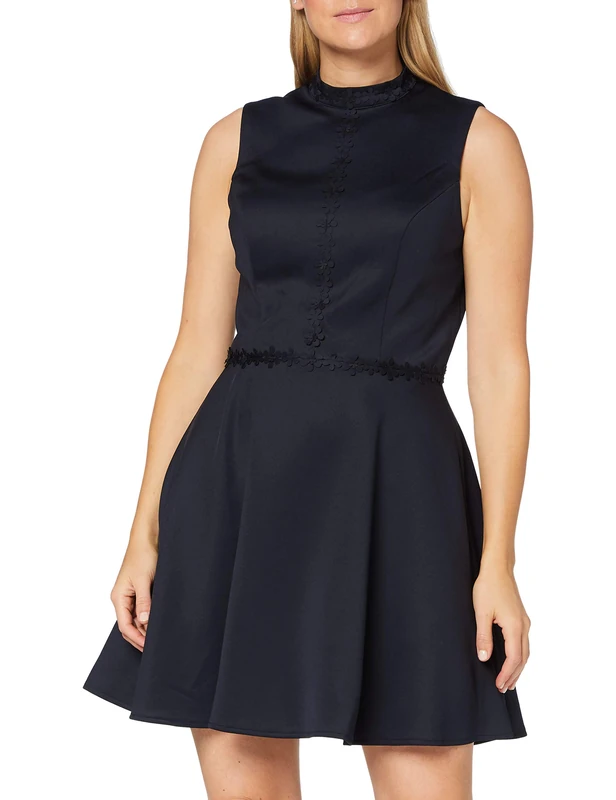 Chi Chi London Women's Chi Lucia Dress, Blue, 6