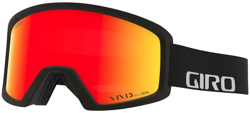 Giro Blok Snow Goggle - Black Wordmark - Vivid Ember