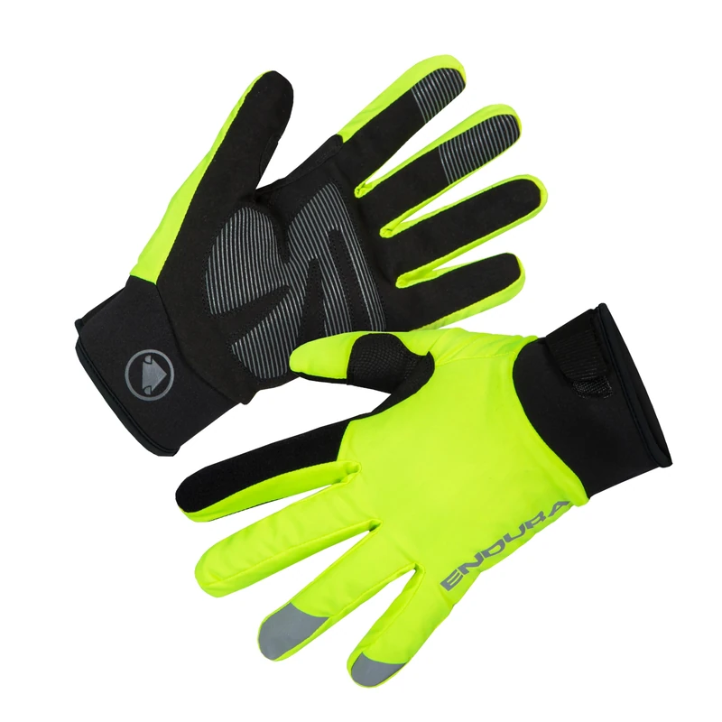 Endura Strike Waterproof Gloves | Cycle to Work | Warm and Dry Handwarmers Gloves, Yellow, M
