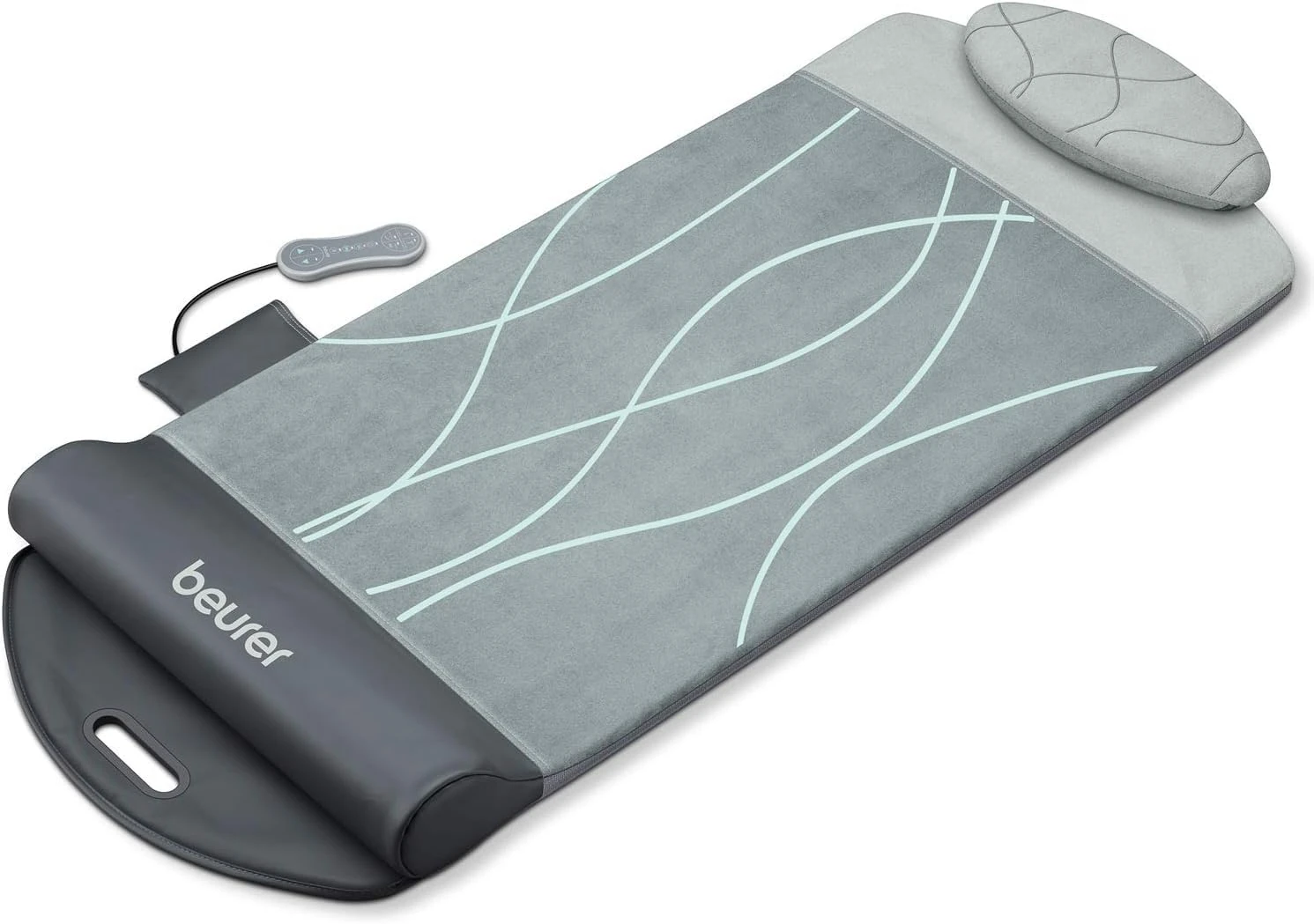 Beurer MG280 Yoga and Stretching Mat, 7 Inflating Air Chambers Position your Body into Accurate Yoga and Positive Stretch Positions, Vibration Massage Function, Heat Function