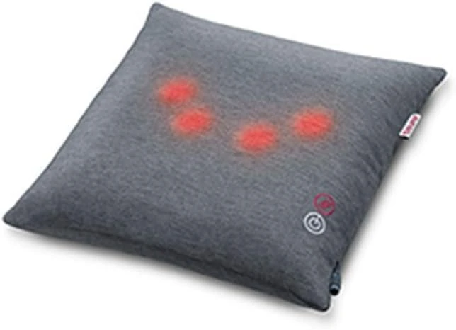 Beurer MG135 Shiatsu Massage Cushion | Optional Heat and Light Functions | 4 Rotating Massage Heads | Automatic Switch-Off | Machine Washable Cover | Versatile use for Back, Neck, Shoulders and Legs