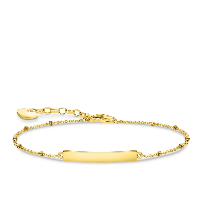 Thomas Sabo Bracelet classic Dots gold 925 Sterling Silver, 18k Yellow Gold Plating