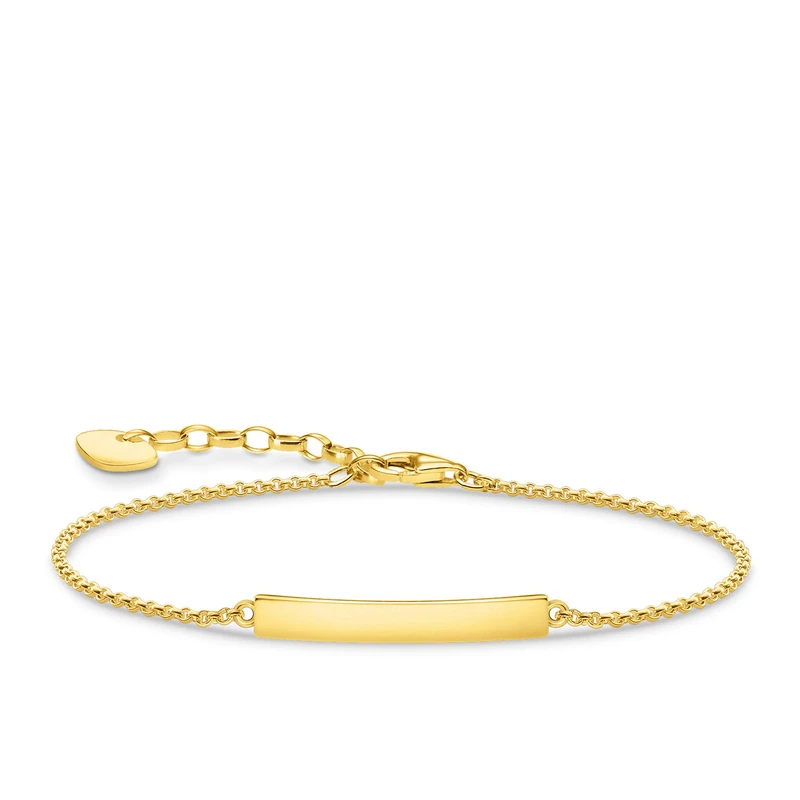 Thomas Sabo Bracelet classic gold 925 Sterling Silver, 18k Yellow Gold Plating