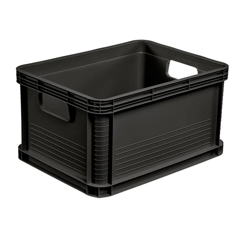 Keeeper Stable Transport Box, Acid Resistant and Food Safe, 40 x 30 x 22 cm, 20 Litre, Robert, Graphite Grey, 8 Pieces