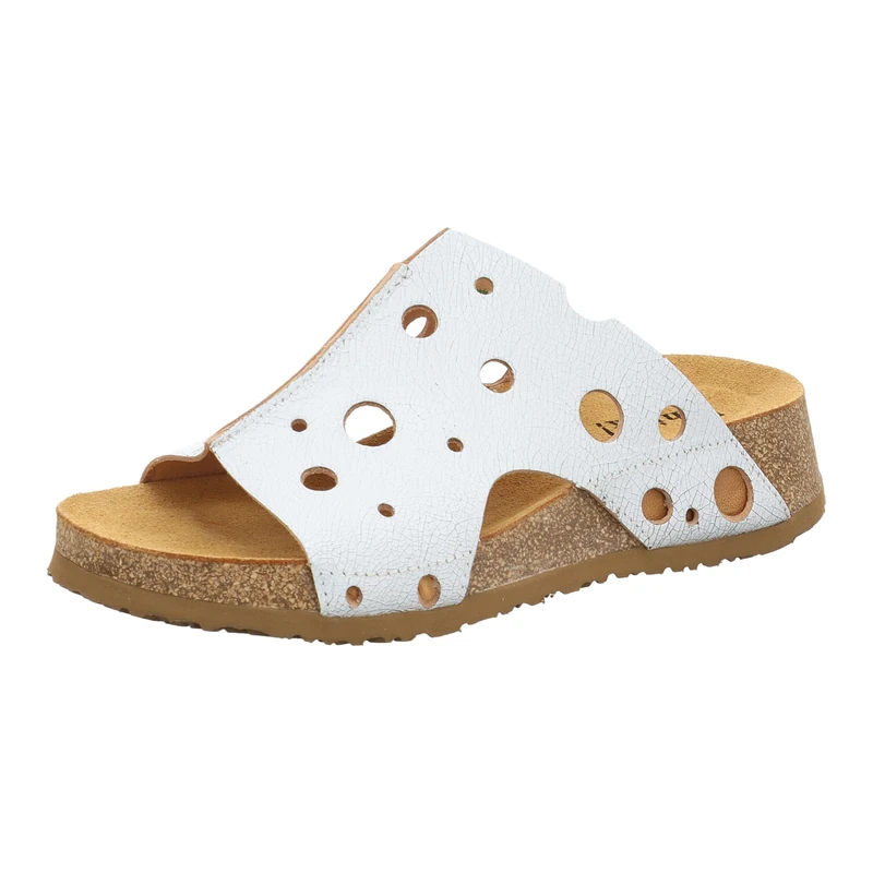 Think! Women's KOAK_3-000378 Chrome-Free Tanned Sustainable Mules, 1000 Bianco Estate, 6 UK