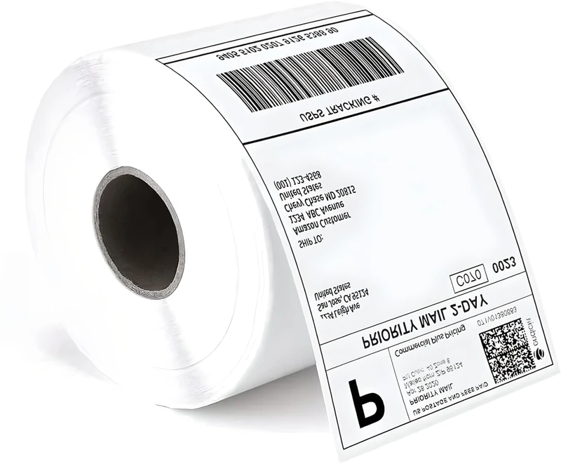 Deco Fluer Self-Adhesive Labels 4"x6" Ideal for Thermal Printer [Pack of 10-5000 Label] - Image 1