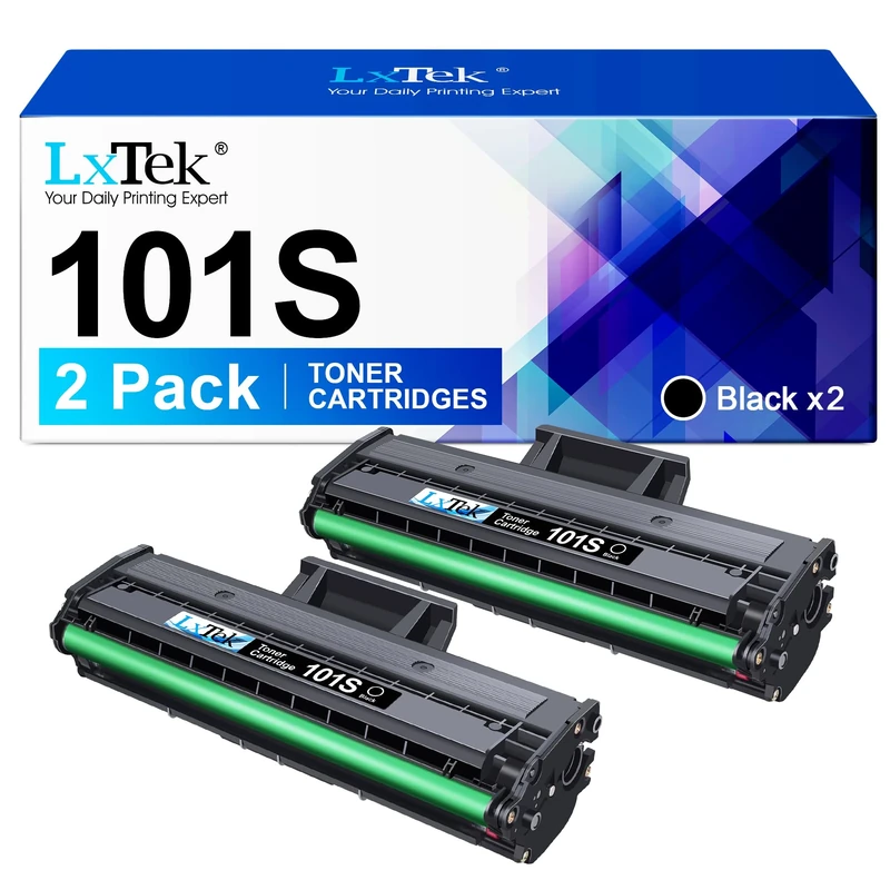 LxTek D101S Compatible for Samsung MLT-D101S D101S Toner Cartridges for Samsung ML-2160 ML-2165 ML-2162 ML-2168 ML-2165W SCX-3405 SCX-3405W SCX-3405FW SCX-3400 SF-760 SF-761 2 Black