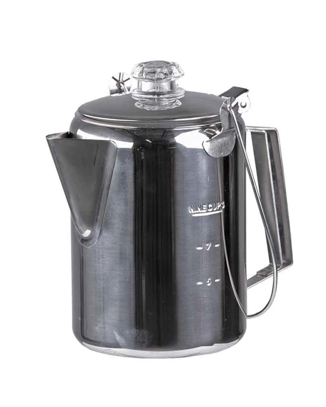 Mil-Tec Stainless Steel Coffee Maker With Percolator (9 Cups)