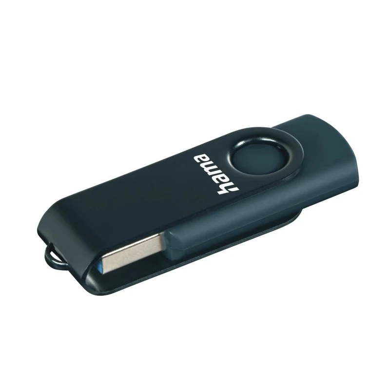 Hama "Rotate" USB Flash Drive, 256GB, Petrol Blue