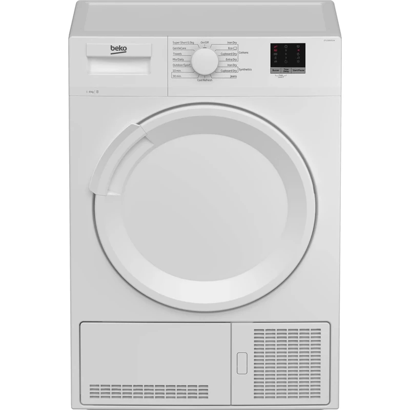 Beko DTLCE80051W Tumble Dryer | 8 kg Capacity Condenser Dryer | White Colour | B Energy Class