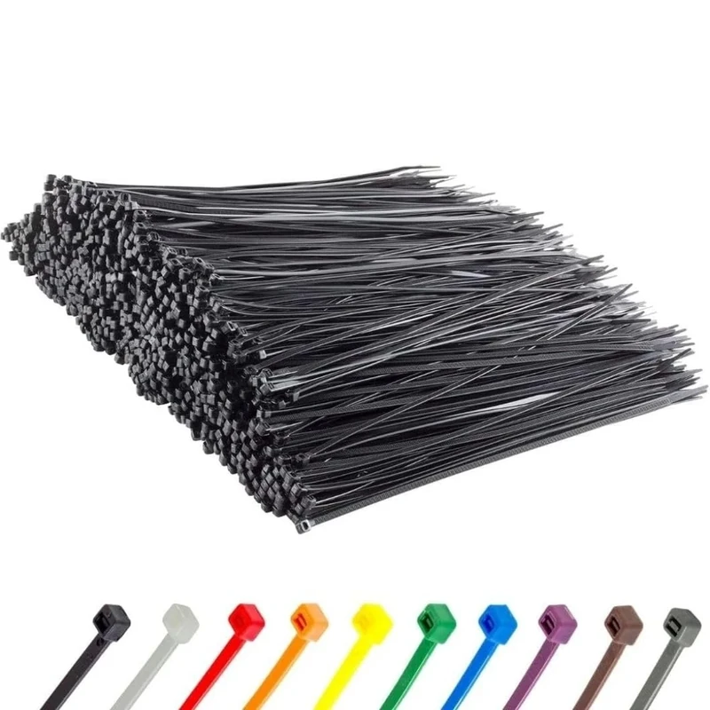 GTSE 14” Black Heavy Duty Zip Ties, 1,000 Bulk Pack, 120lb Strength, UV Resistant Nylon Cable Ties, Self-Locking 14 Inch Tie Wraps