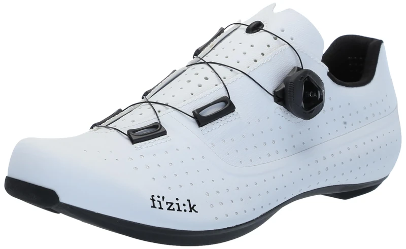 Fizik Unisex R4 Tempo Overcurve Cycling Shoes, White/Black, 4 UK