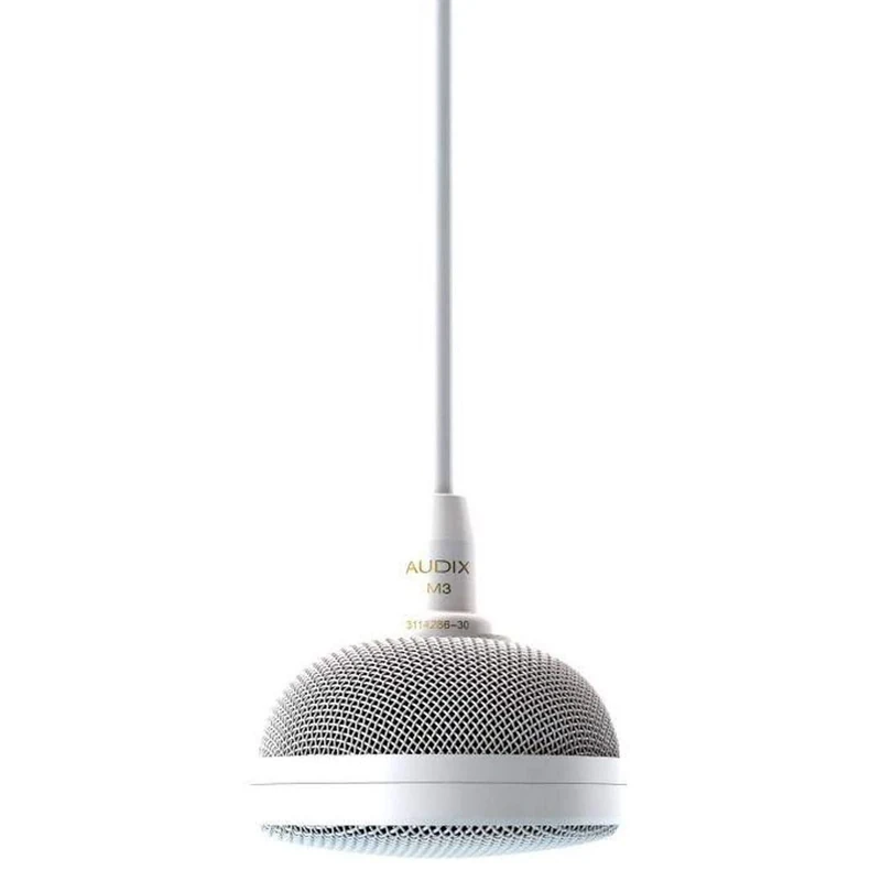 AUDIX M3G Tri-Element Hanging Ceiling Microphone, Cardioid Condenser for Conference Rooms, Houses of Worship & Broadcast, grey