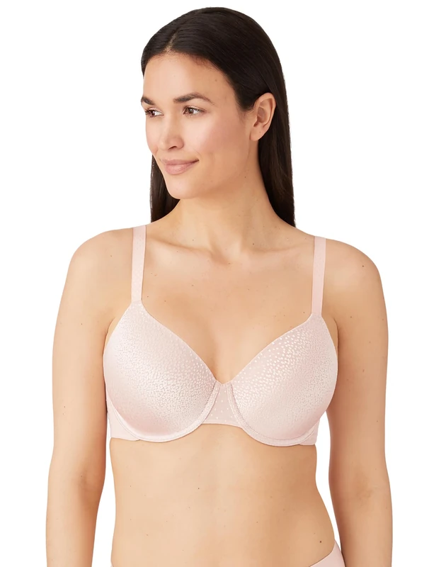 Wacoal Women's Back Appeal Full Coverage T-Shirt Bra, Rose Dust, 32 E