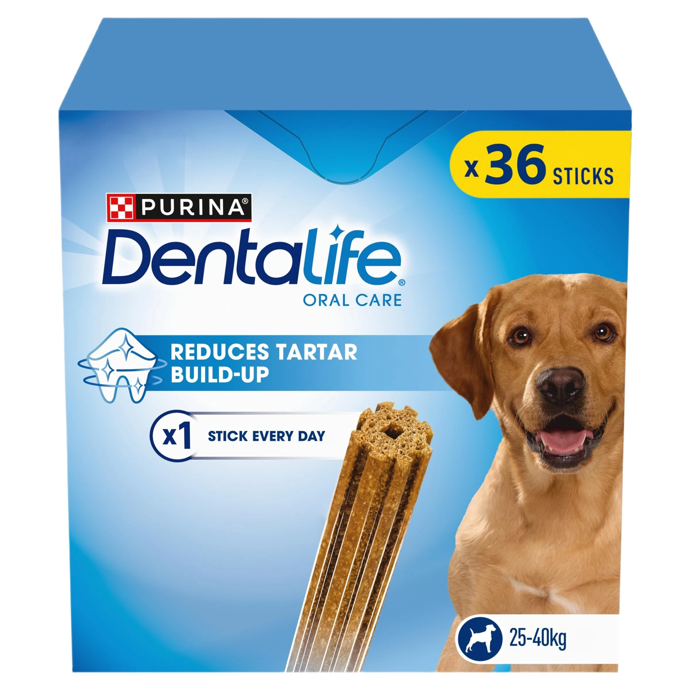 DENTALIFE Large Dental Chicken Dog Chews 36 Sticks (Pack of 2)
